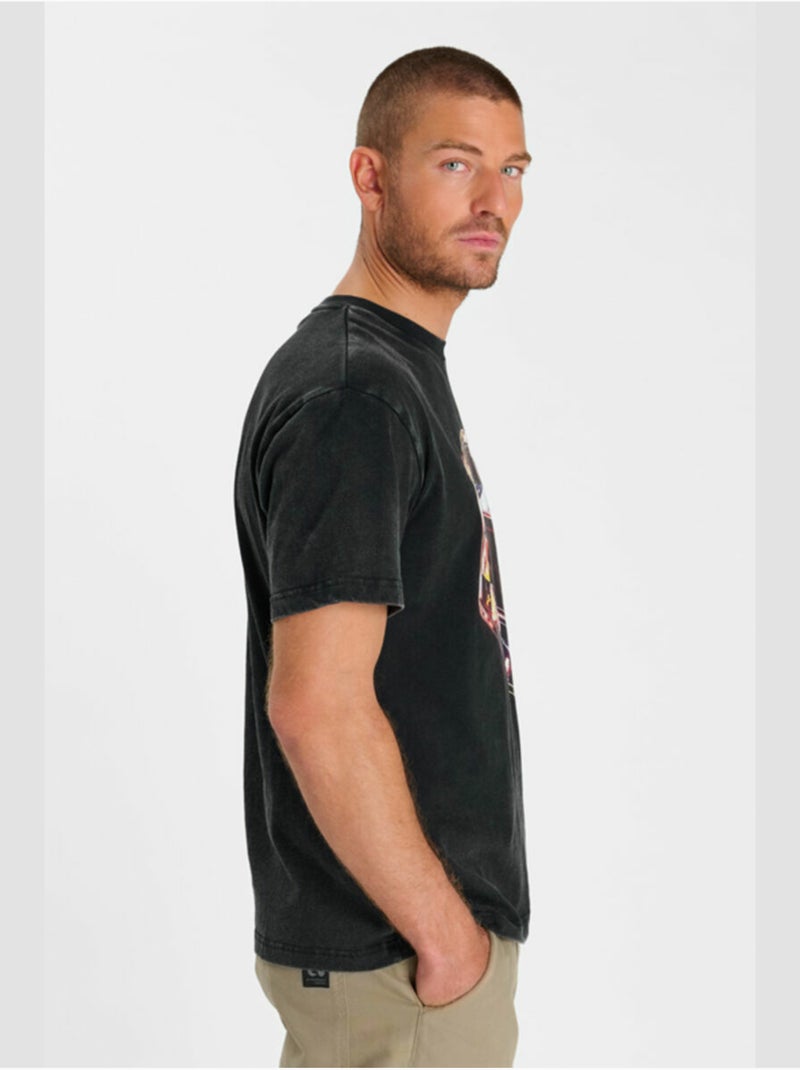 Tee-shirt pogi 'le temps des cerises' Noir - Kiabi