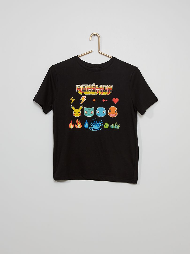 Tee-shirt 'Pokémon' noir - Kiabi