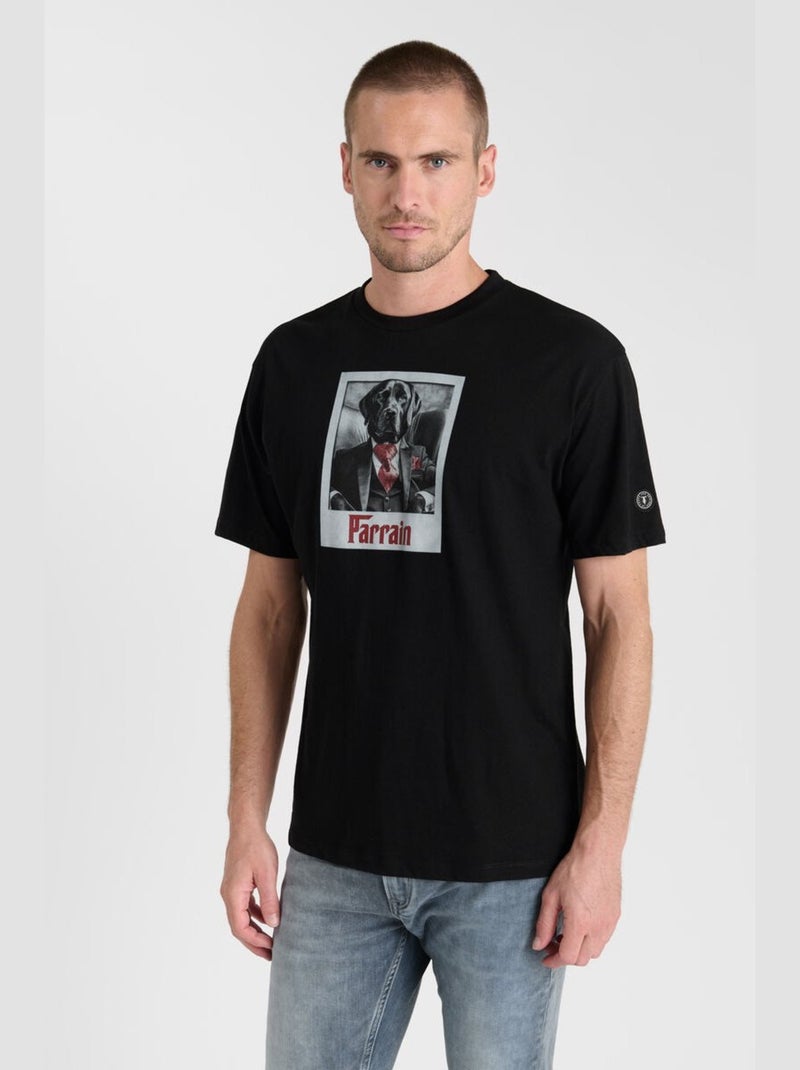 Tee-Shirt POTIN 'Le Temps Des Cerises' Noir - Kiabi