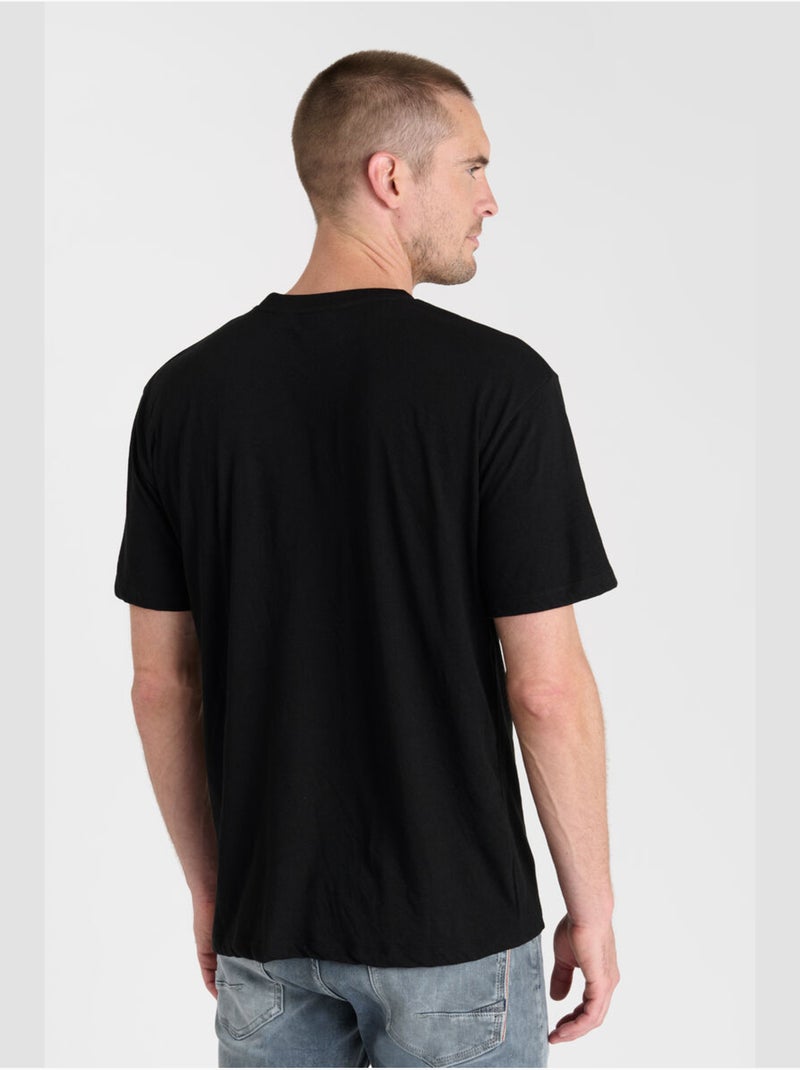 Tee-shirt potin 'le temps des cerises' Noir - Kiabi
