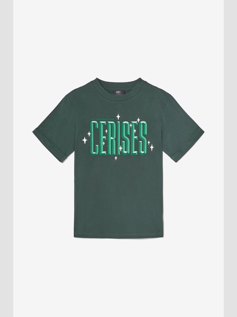 Tee-Shirt PRIAHGI 'Le Temps Des Cerises' Vert - Kiabi