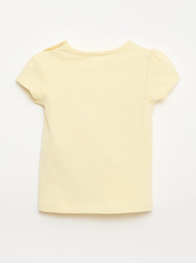 Tee-shirt print 'Disney' Jaune - Kiabi