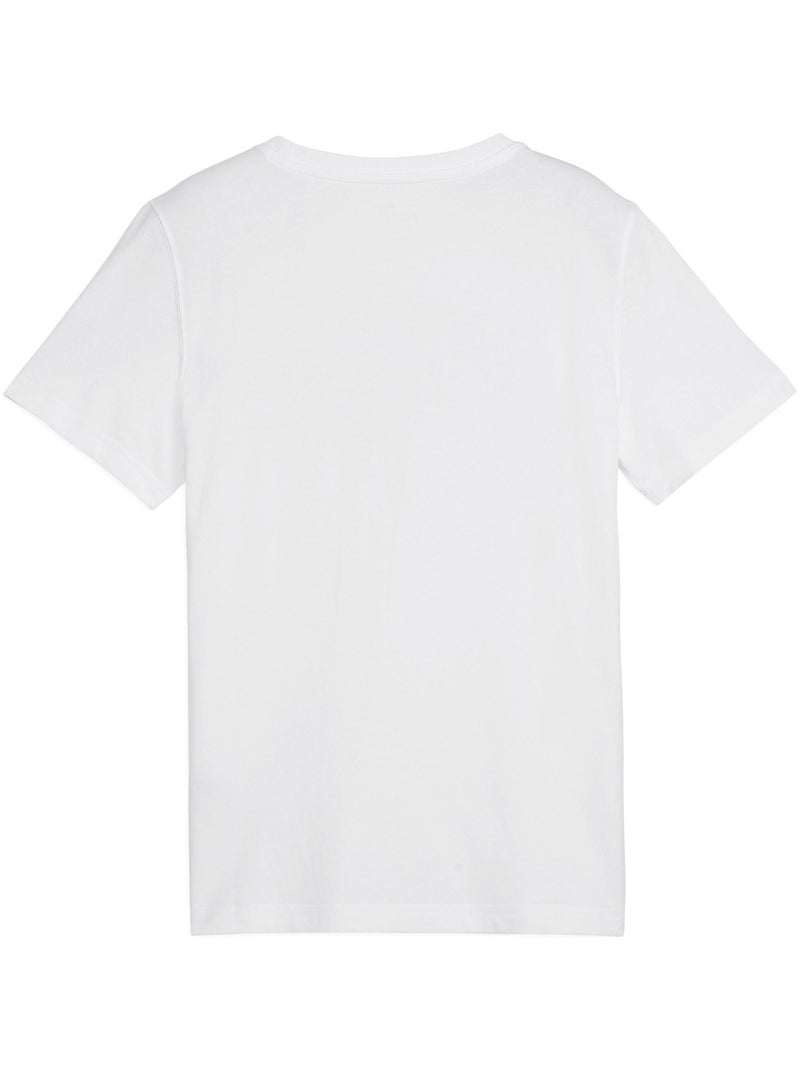 Tee Shirt Puma Enfant Squad Big Graphic Blanc - Kiabi