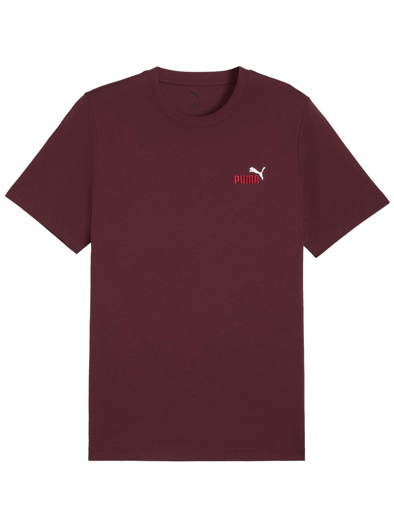 Tee Shirt Puma Ess 2 Color Small Logo Rouge - Kiabi