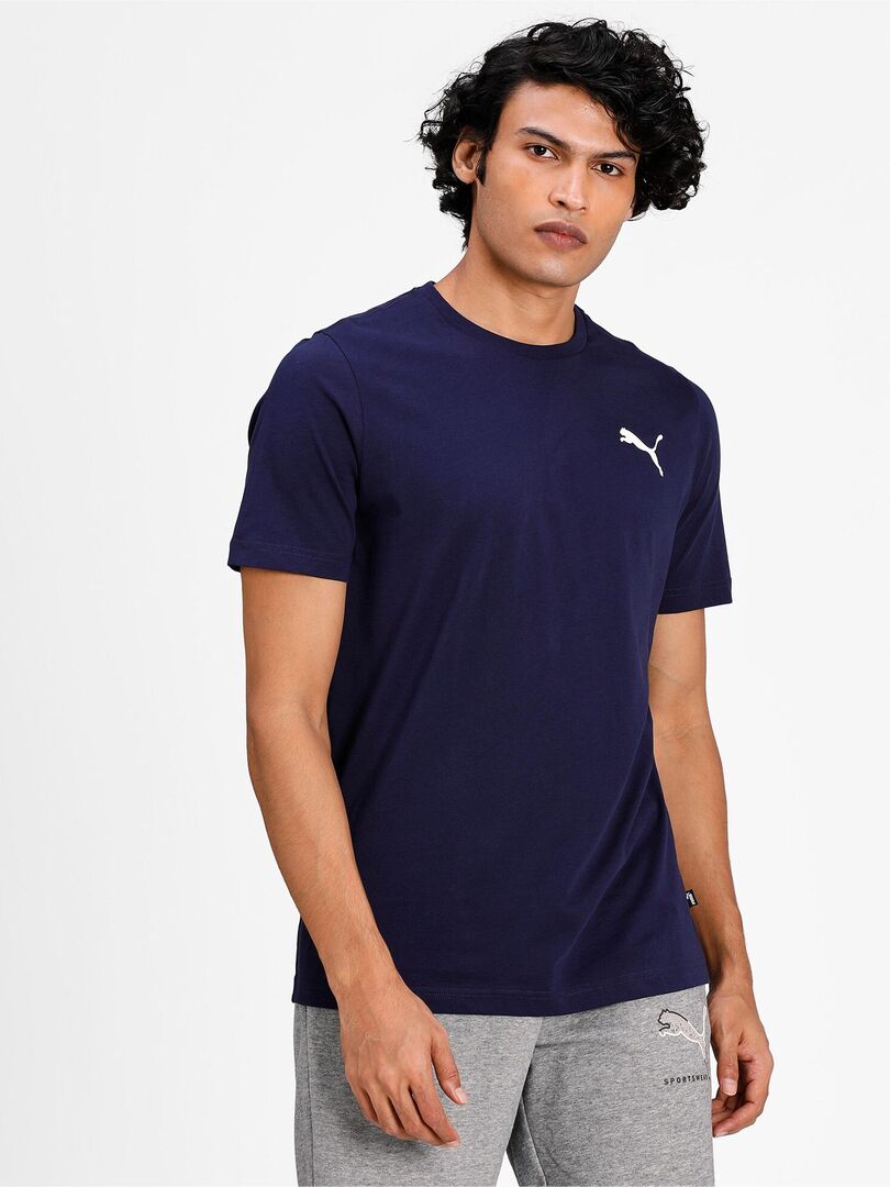 Tee Shirt Puma ESS Small Logo Bleu - Kiabi