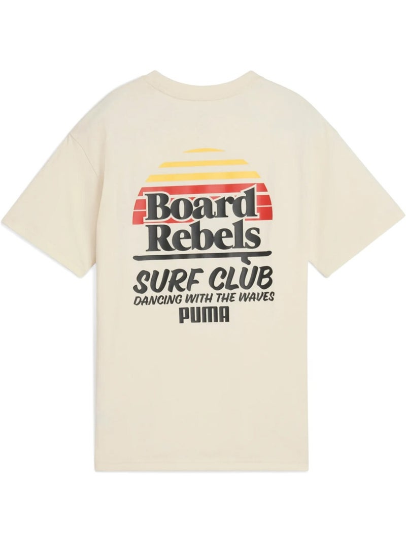Tee Shirt Puma manches courtes Blanc cassé - Kiabi