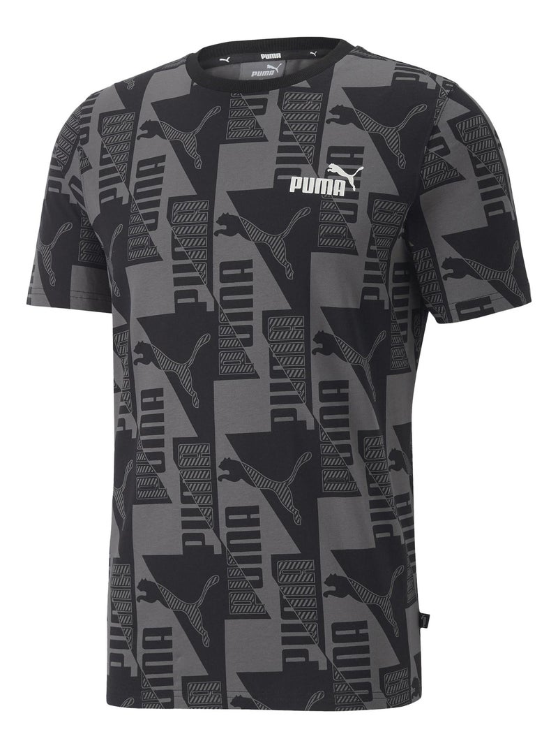 Tee Shirt Puma Power AOP Tee Noir - Kiabi