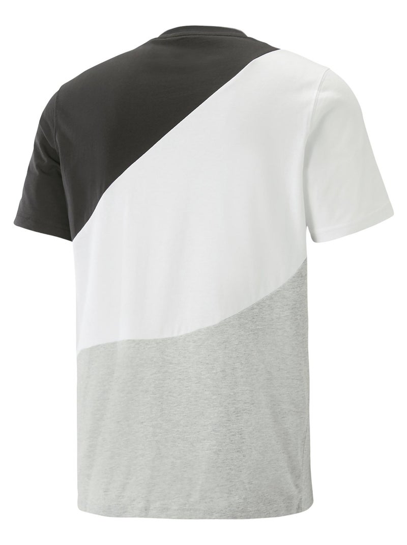Tee Shirt Puma Power Cat Gris Gris clair - Kiabi