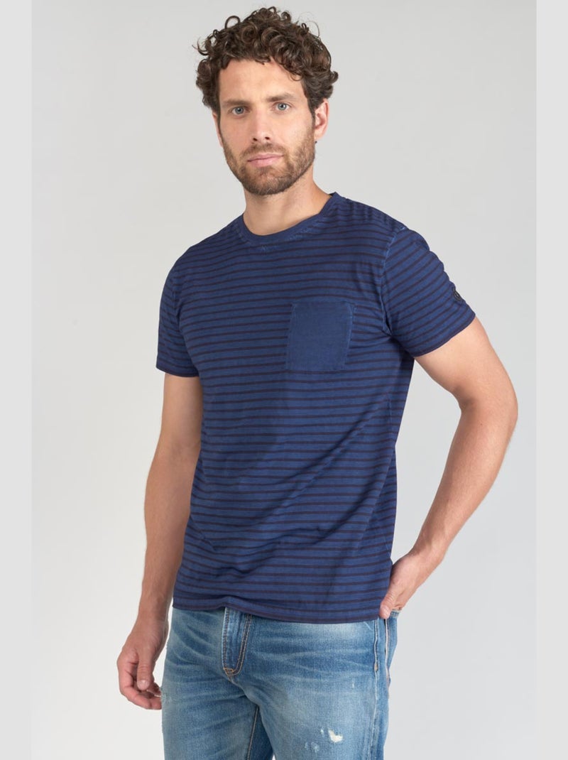 Tee-Shirt RABLE 'Le Temps Des Cerises' Bleu - Kiabi