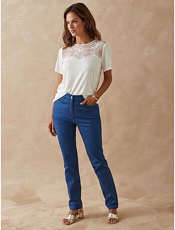 Tee-shirt raffiné avec dentelle - DAXON