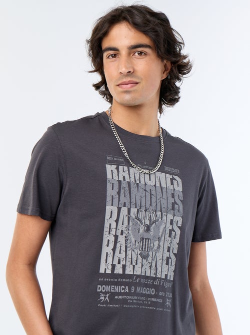 Tee-shirt 'Ramones' à manches courtes - Kiabi Tee-shirt 'Ramones' à manches courtes - Kiabi