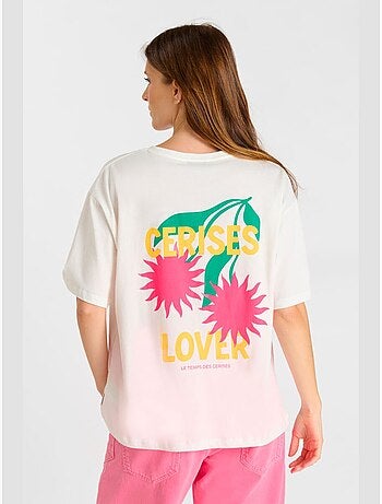 Tee-shirt raya 'le temps des cerises'