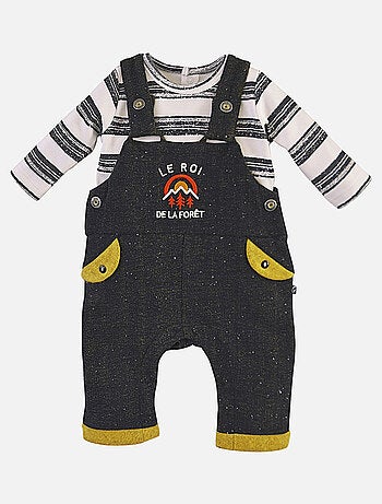 TEE SHIRT RAYE + SALOPETTE DALTON