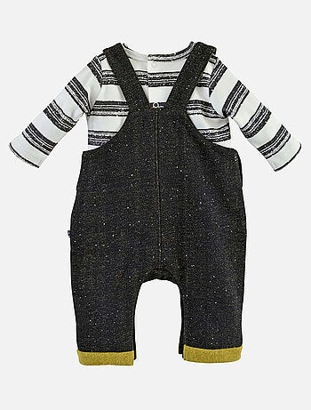 TEE SHIRT RAYE + SALOPETTE DALTON