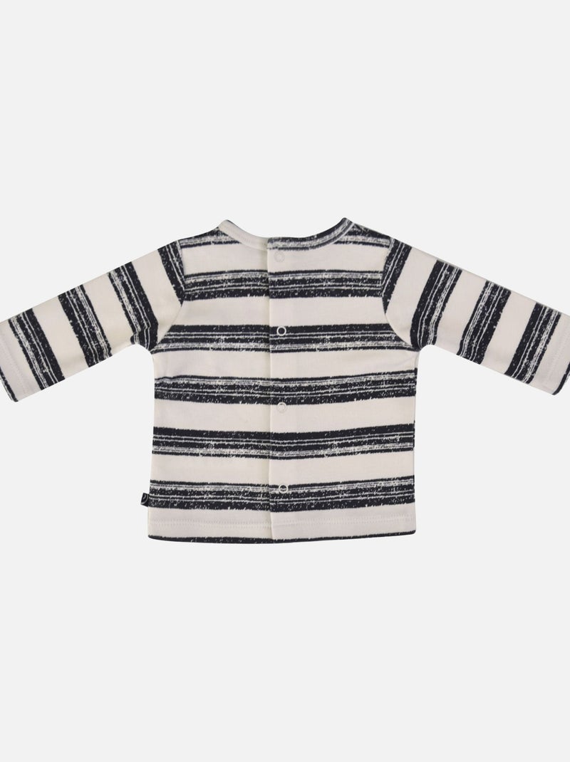 TEE SHIRT RAYE + SALOPETTE DALTON Gris - Kiabi