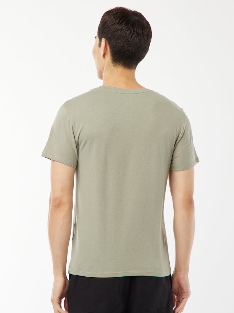 Tee-shirt regular stretch Vert - Kiabi
