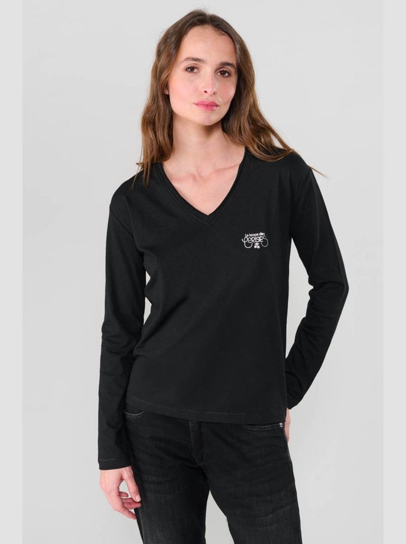 Tee-Shirt REGULUS 'Le Temps Des Cerises' Noir - Kiabi