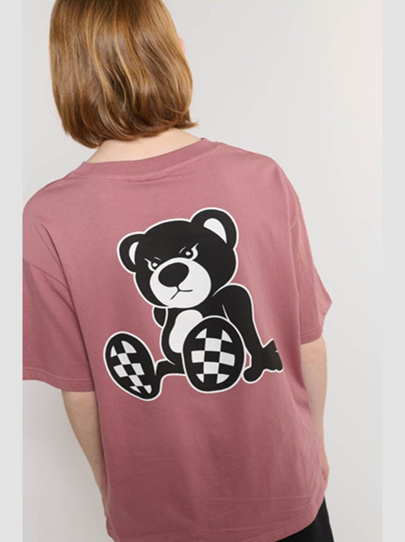 Tee-Shirt RIGABO 'Le Temps Des Cerises' Rose - Kiabi