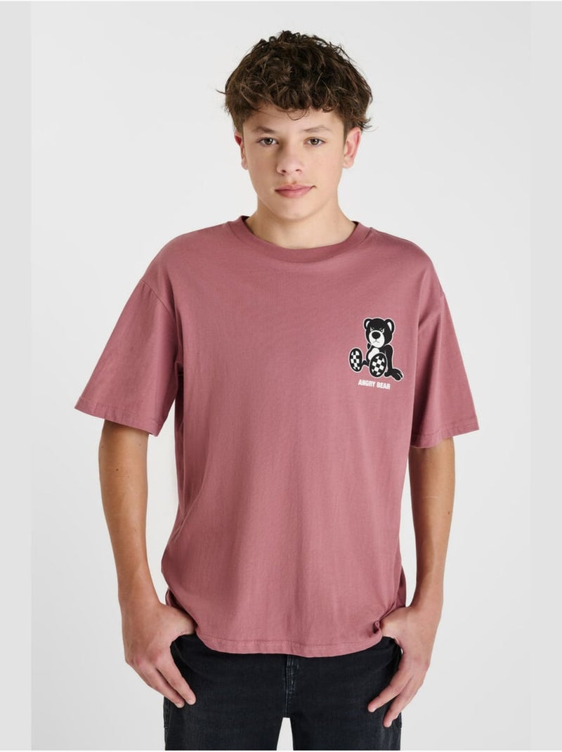 Tee-Shirt RIGABO 'Le Temps Des Cerises' Rose - Kiabi