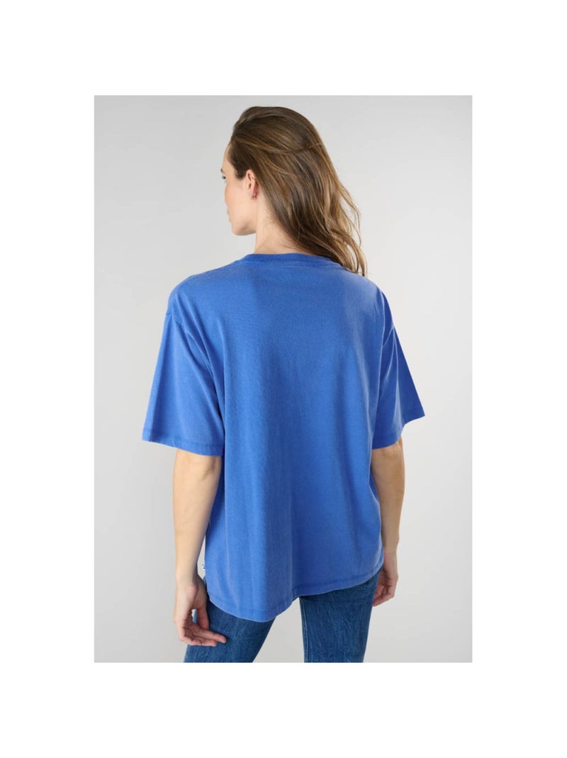 Tee-Shirt RILEY 'Le Temps Des Cerises' Bleu - Kiabi
