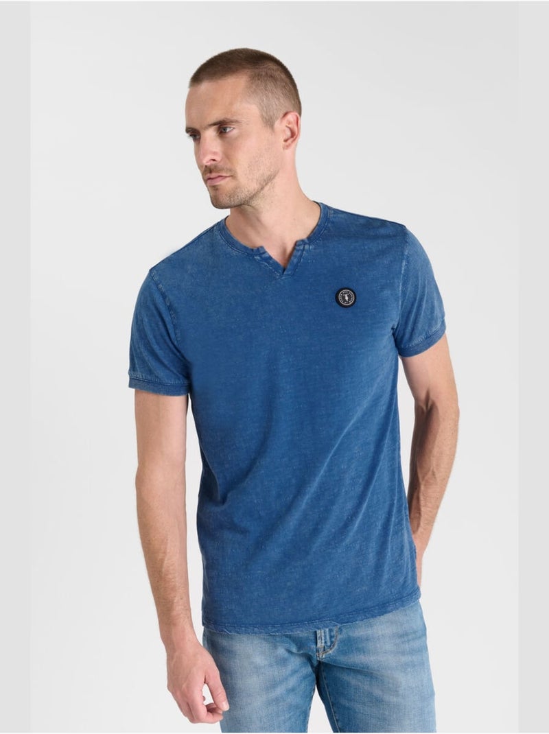 Tee-Shirt RINOTA 'Le Temps Des Cerises' Bleu - Kiabi