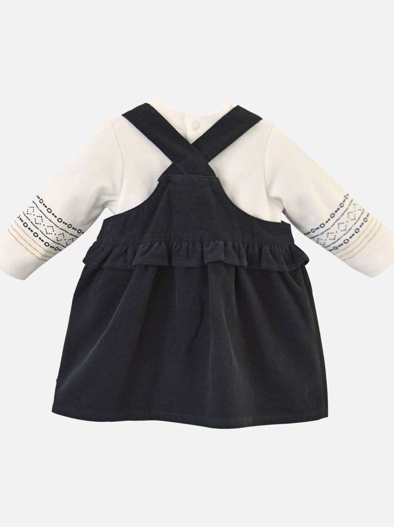 TEE SHIRT + ROBE DORIANE Gris - Kiabi