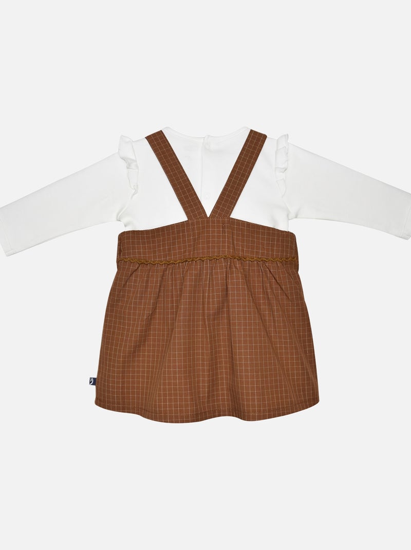 TEE SHIRT ROBE IDALINE TISSE TEINT BEBE Marron - Kiabi