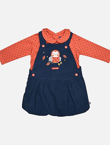 TEE SHIRT ROBE ISEULT VELOURS COTELE BEBE