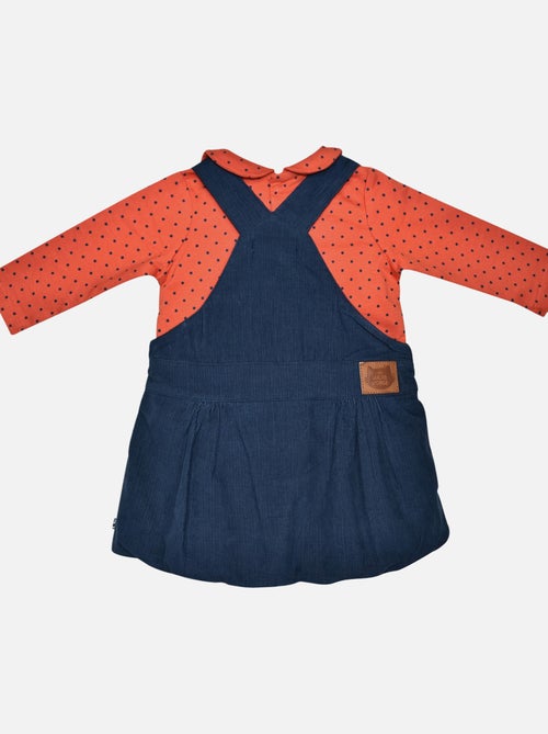 TEE SHIRT ROBE ISEULT VELOURS COTELE BEBE - Kiabi