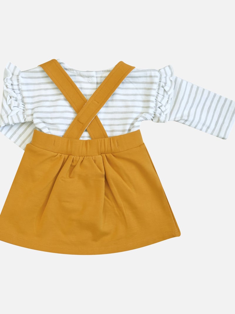 TEE SHIRT ROBE MOLLETON ELEANOR Jaune - Kiabi