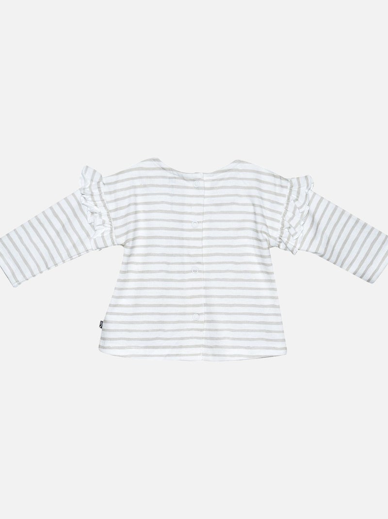 TEE SHIRT ROBE MOLLETON ELEANOR Jaune - Kiabi