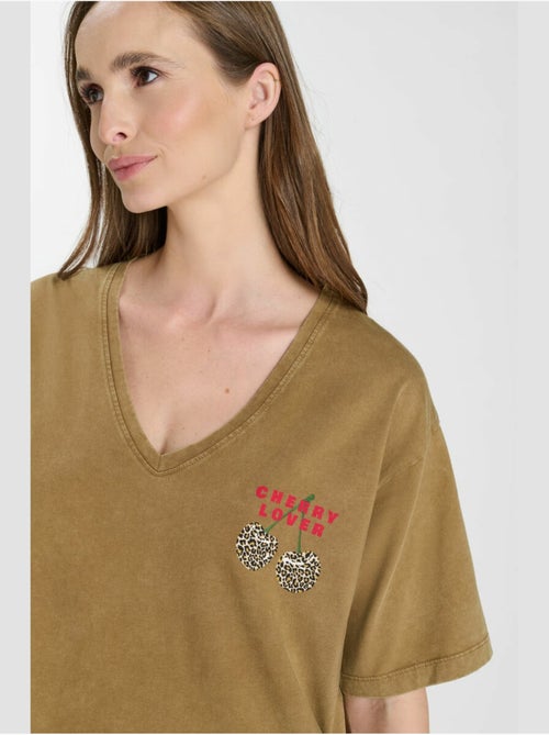 Tee-Shirt ROCKY 'Le Temps Des Cerises' - Kiabi Tee-Shirt ROCKY 'Le Temps Des Cerises' - Kiabi