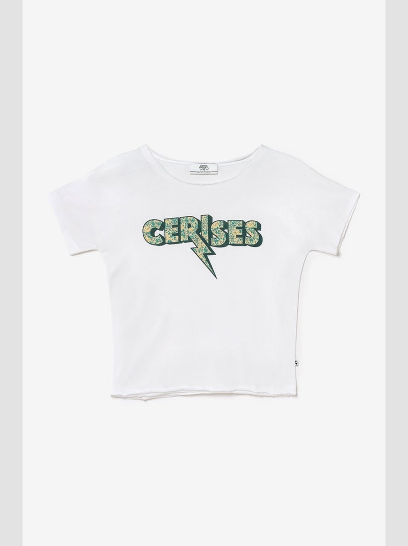 Tee-Shirt ROKIGI 'Le Temps Des Cerises' Blanc - Kiabi