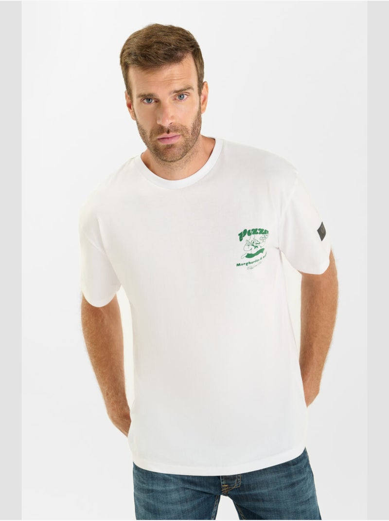 Tee-Shirt ROME 'Le Temps Des Cerises' Blanc - Kiabi