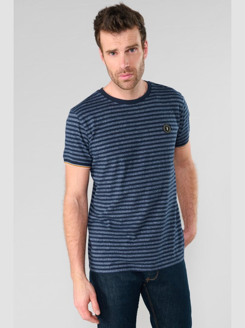 Tee-Shirt RUSEL 'Le Temps Des Cerises' Bleu - Kiabi