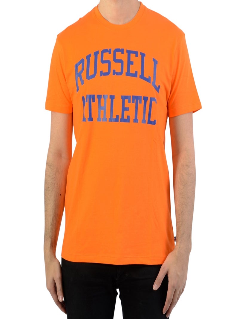 Tee-Shirt Russell Athletic Iconic S S Tee Orange - Kiabi