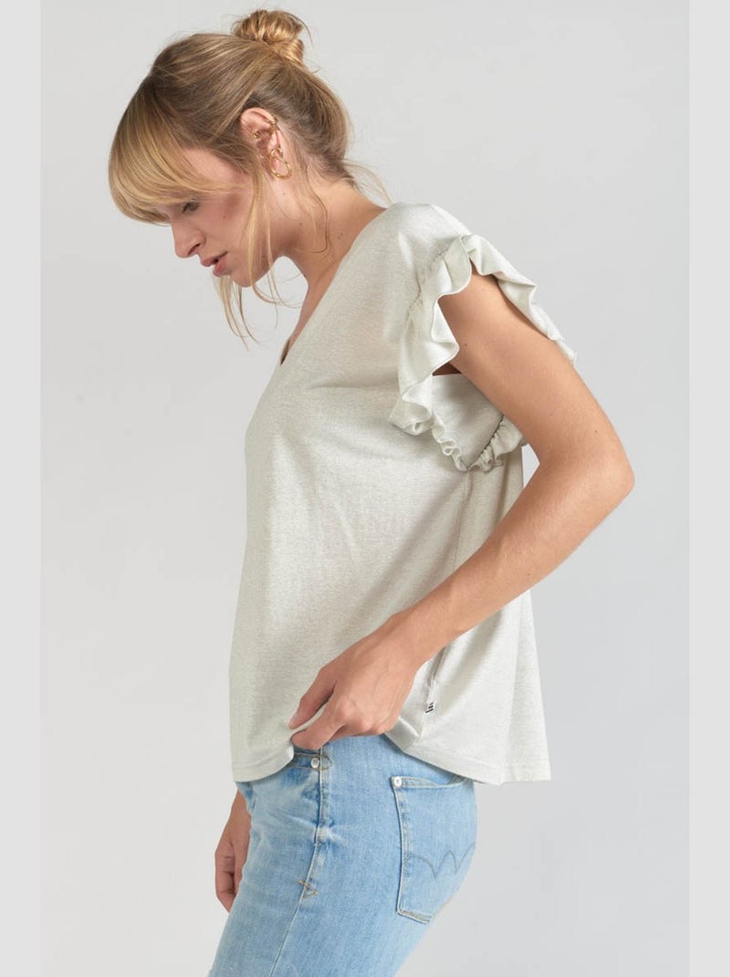 Tee-Shirt RYLS 'Le Temps Des Cerises' Blanc - Kiabi