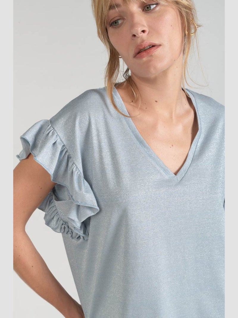 Tee-Shirt RYLS 'Le Temps Des Cerises' Gris - Kiabi