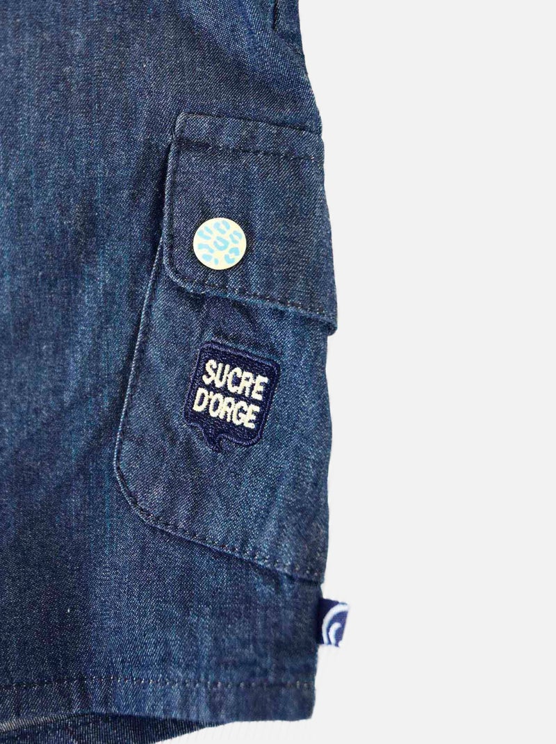 TEE SHIRT SALOPETTE CALVIN Bleu - Kiabi