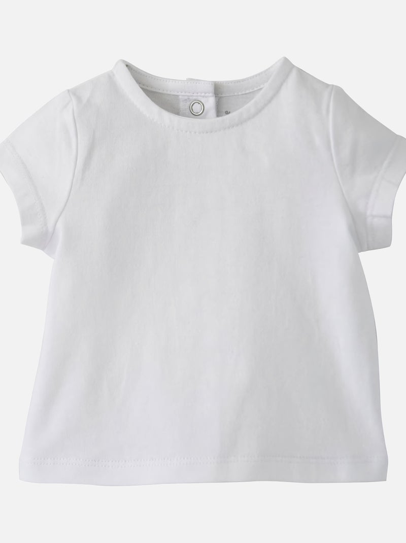 TEE SHIRT + SALOPETTE COURTE ADELAIDE Bleu - Kiabi