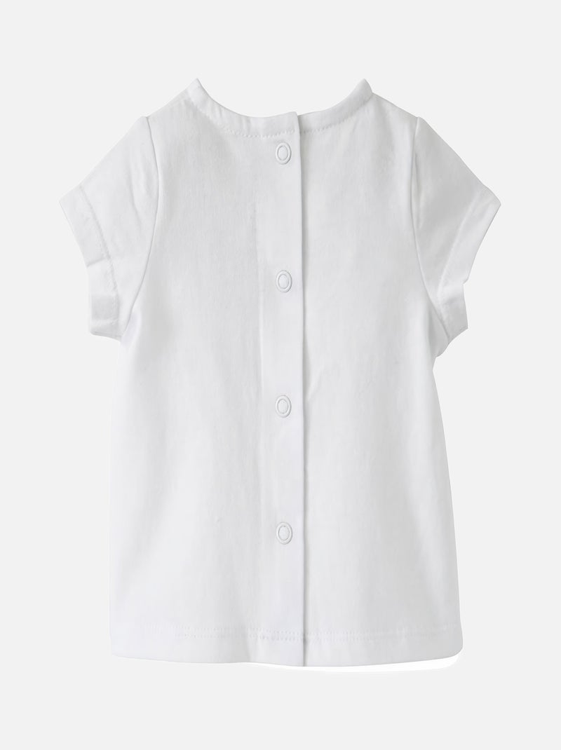 TEE SHIRT + SALOPETTE COURTE ADELAIDE Bleu - Kiabi