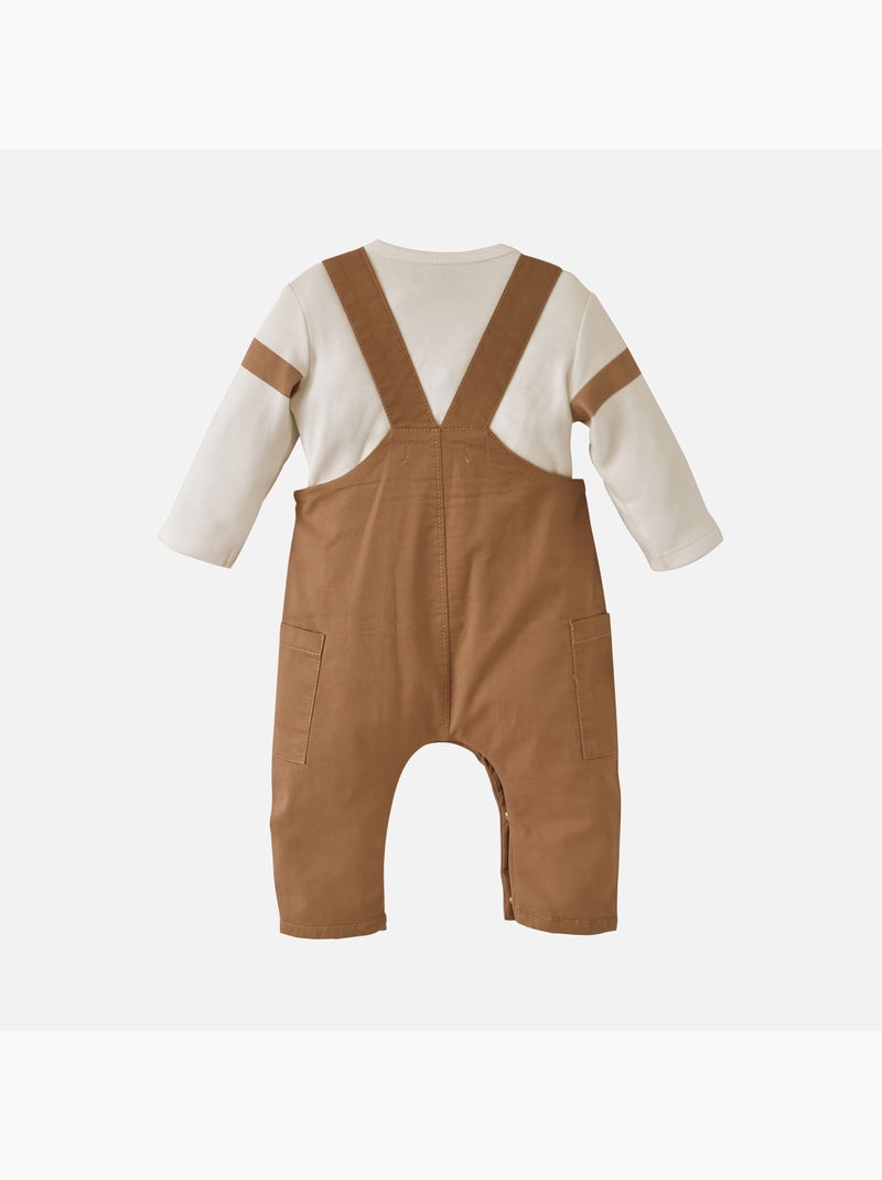 TEE SHIRT SALOPETTE DONATIEN Beige - Kiabi