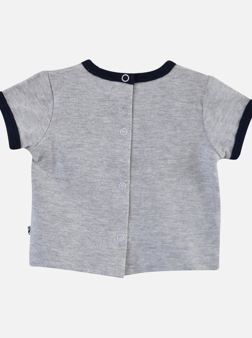 TEE SHIRT SALOPETTE ELOI POPELINE BEBE - Kiabi