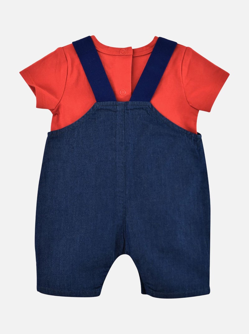 TEE SHIRT SALOPETTE EN JEAN EMILIEN Bleu - Kiabi