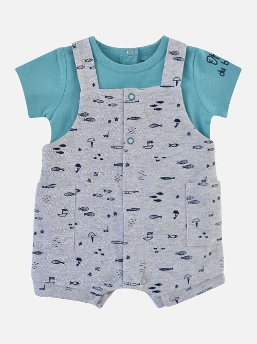 TEE SHIRT SALOPETTE EROS MAILLE NAISSANCE - Kiabi