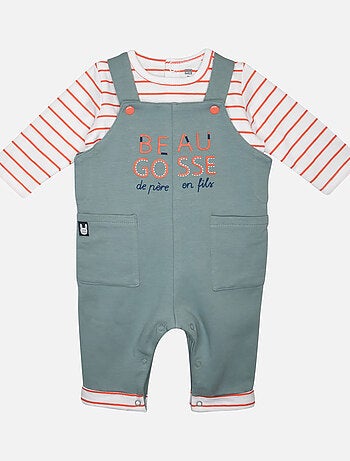 TEE SHIRT SALOPETTE GENET MAILLE LONG BEBE