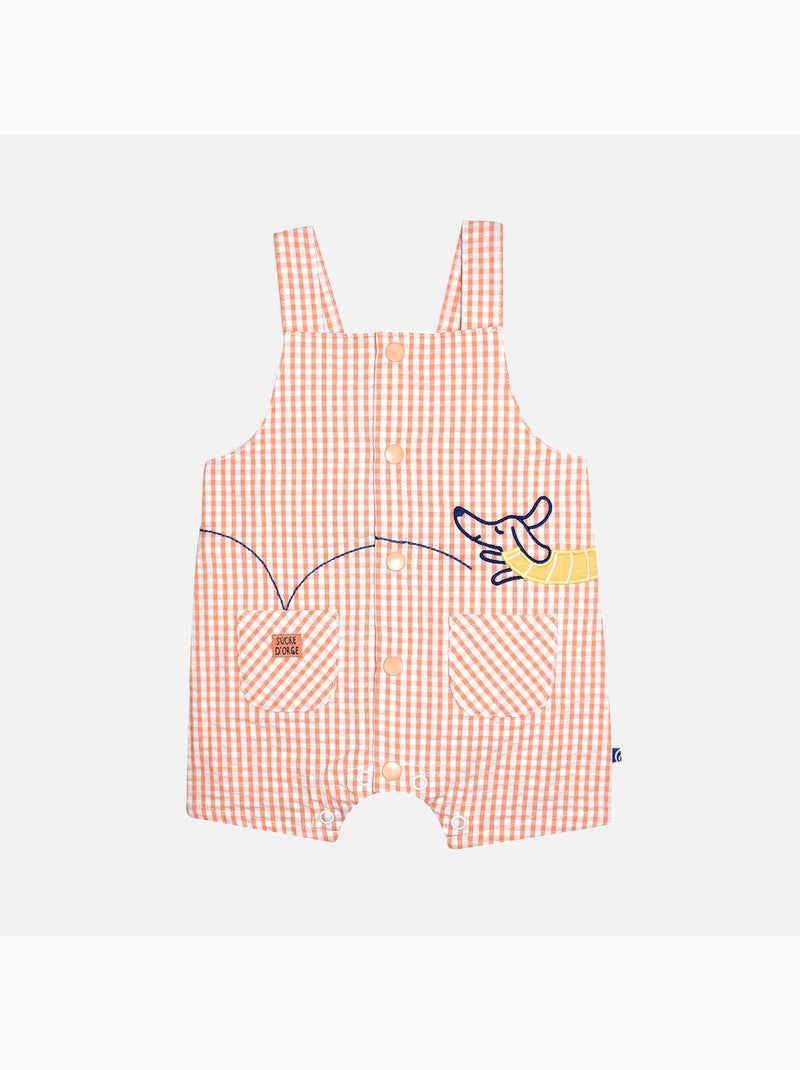 TEE SHIRT SALOPETTE GEOFFROY COURT NAISSANCE Orange - Kiabi