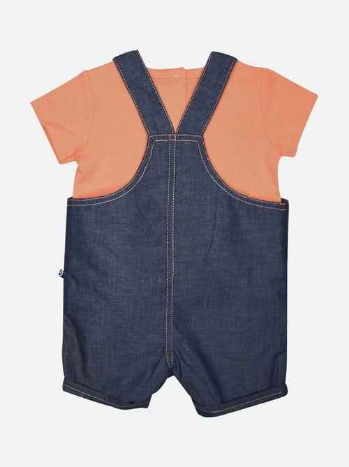 TEE SHIRT SALOPETTE GERMAIN COURT BEBE - Kiabi