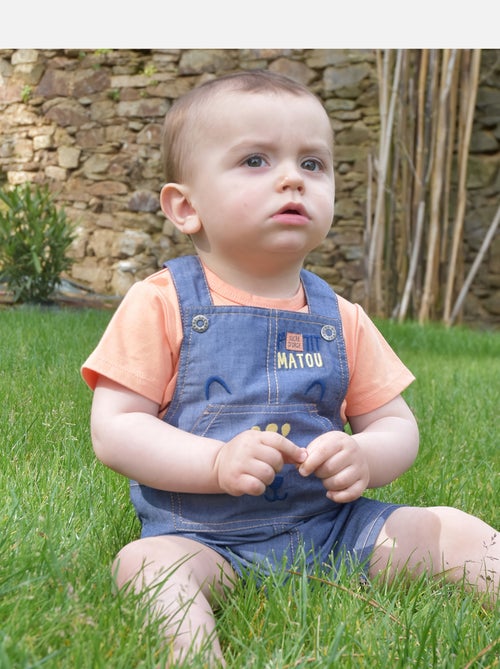 TEE SHIRT SALOPETTE GERMAIN COURT BEBE - Kiabi