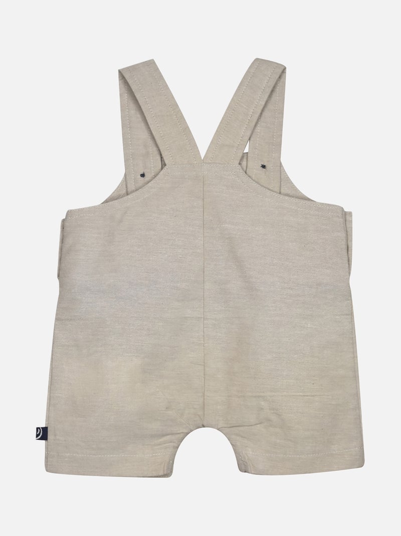 TEE SHIRT SALOPETTE GINGEMBRE COURT NAISSANCE Beige - Kiabi